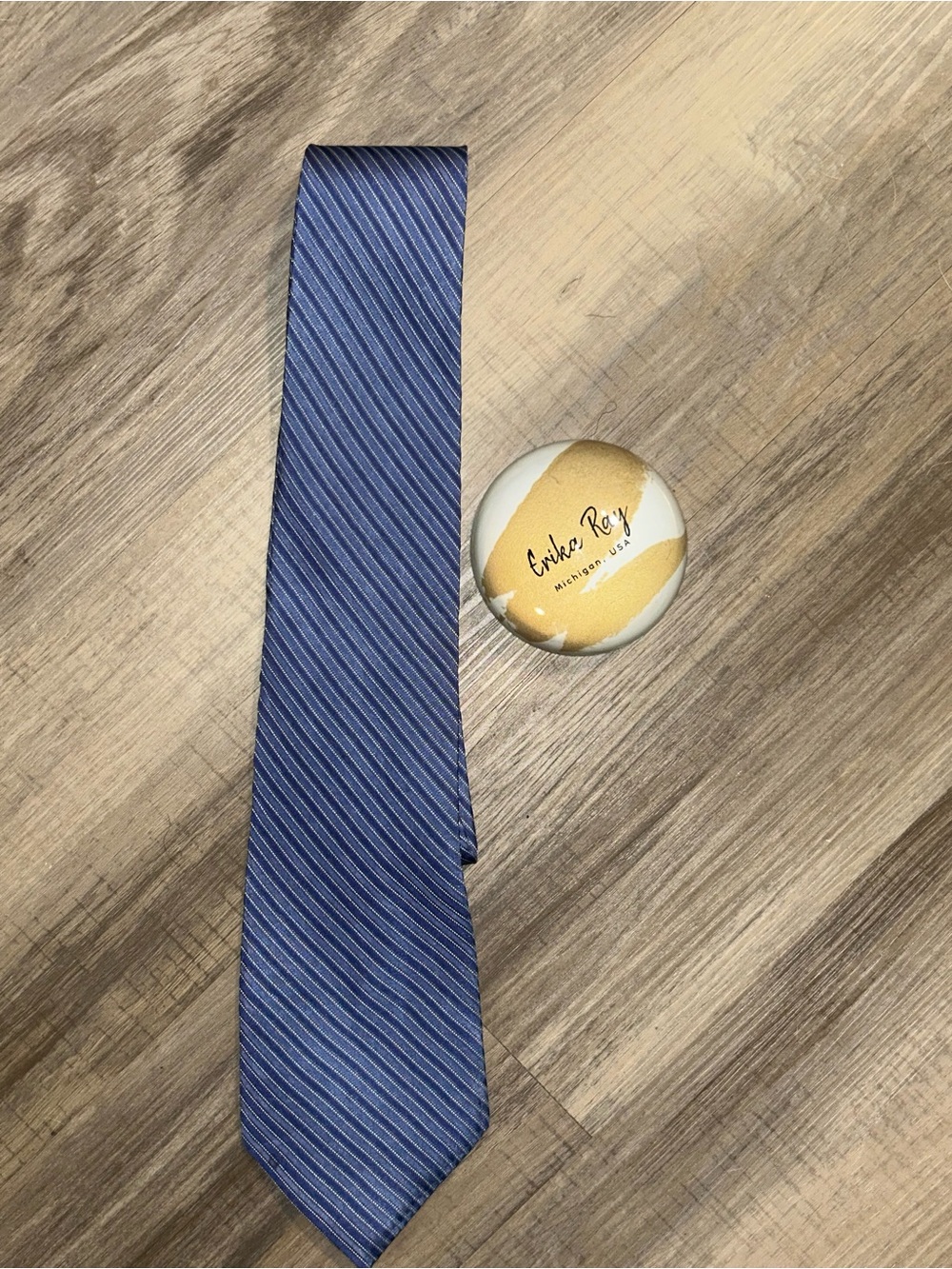 Calvin Klein Blue Diagonal Stripe Tie